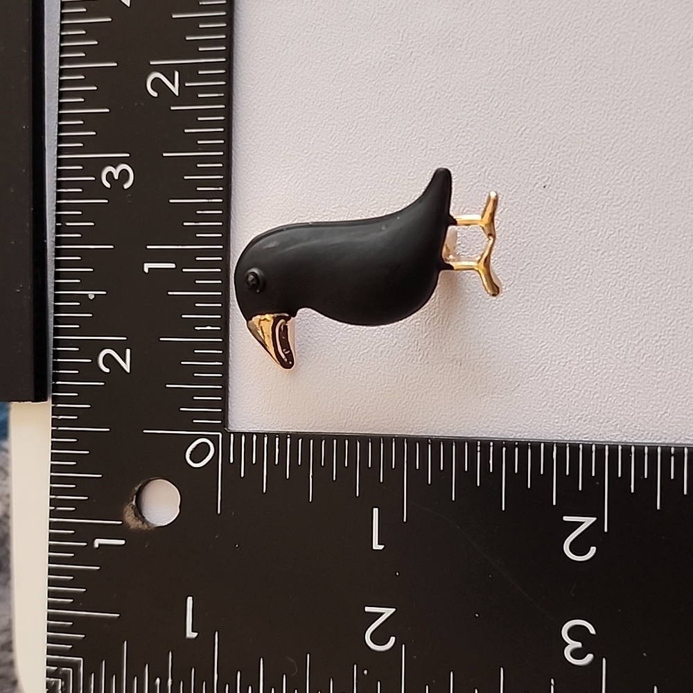 Brooch Crow /Raven Brooch Matt Enamel Color BRO - Picture 4 of 4